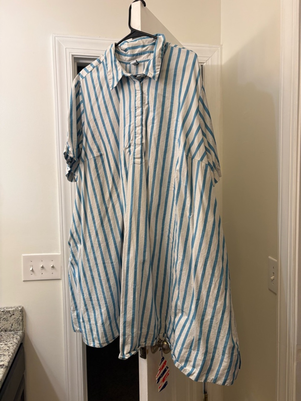 Old Navy Blue and White Striped Women’s Plus Size Dress
